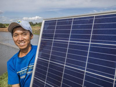 Đồng bằng sông Cửu Long: Kết hợp nuôi trồng thủy sản với điện mặt trời