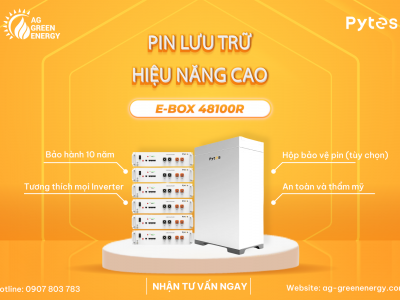 Pin Lưu Trữ Điện Mặt Trời Pytes E-box 48100R Cao Cấp